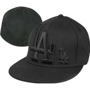  Los Angeles Dodgers Big 1 Little 1 Black Fitted Hat 