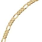 Elite Jewels Ladies 3mm wide 14 karat Gold Figaro Bracelet