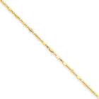   chain bracelets 14k 1.2mm D/C Ball + Bar Pendant Chain Length 18