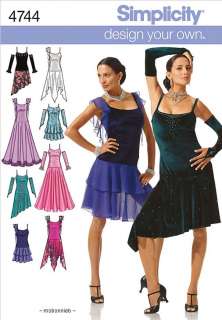 Ballroom Dance Latin/Tango Dancing Dress Pattern 4 10  
