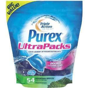 Purex Ultra Packs Liquid Laundry Detergent, Mountain Breeze, 32.4 fl 