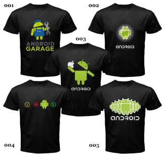 ANDROID FANS BLACK SHIRT ASSORTED DESIGNS *NEW & RARE*  