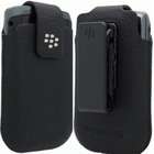 RIM BLACKBERRY ACCESSORIES BLACK LEATHER HOLSTER STITCH EDGE FOR TORCH 