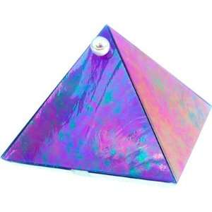  6in Blue Iridescent Wishing Pyramid 