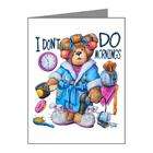 Artsmith Inc Note Cards (20 Pack) I Dont Do Mornings Teddy Bear 
