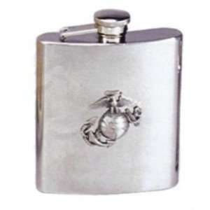  Marine Corp Logo Stainless Steel Flask