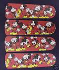New DISNEY MICKEY MOUSE 42 Ceiling Fan BLADES ONLY