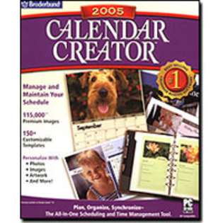 Broderbund Calendar Creator 2005 (CD Sleeve) 