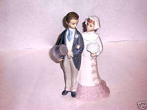 lladro retired bride & groom figurine #4808 very nice  
