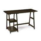 IRC Designs2G Espresso Trestle Desk by Convenience Concepts