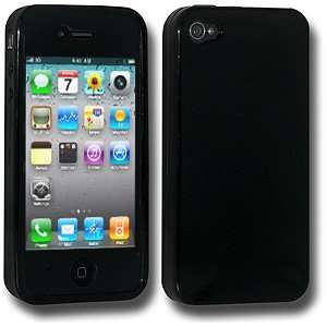   Skin Case Black For Iphone 4 Premium Silicone Material Easy