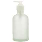 For Pro Frosted Glass Bottle With Clear Pump 8 Oz.