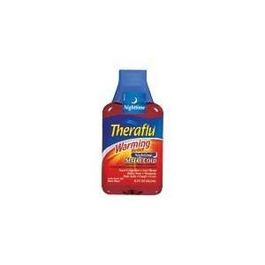 Theraflu Warming Relief Severe Cold & Cough, Nighttime, Cherry Flavor 