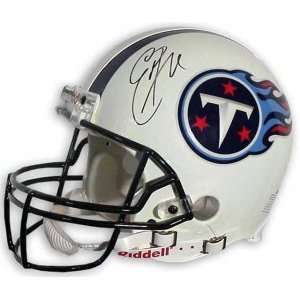  Signed Eddie George Helmet   Tennessee Titans Proline 