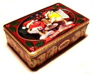 CANDY HAPPY HOLIDAYS CHRISTMAS COLLECTIBLE TIN CANISTER  