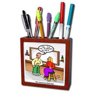   Cartoons   The American Bald Ego   Tile Pen Holders 