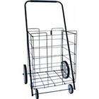 The Faucet Queens 4 Wheel Black Shopping Cart