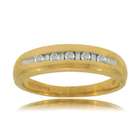 GEMaffair GENTS DIAMOND WEDDING RING 10K GOLD ANNIVERSARY BAND