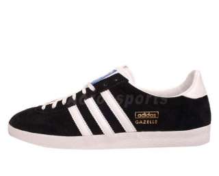 Adidas Originals Gazelle OG Black Suede White 2012 New Mens Casual 