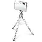   Mini Retractable Tripod with Ball Head and Foldable Legs, Silver