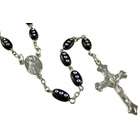 Things2Die4 Rosary Necklace W/ Black Rhinestone Beads & Crucifix