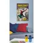 RoomMates JL1175M Marvel Comic Book Covers Prepasted Chair Rail Wall 
