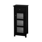 Elegant Home Fashions Chesterfield Floor Cabinet with Single Door and 