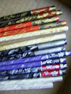 HAND PAINTED 6.5 HAIR STICKS GOLD SILVER Many Choices Blue Green 