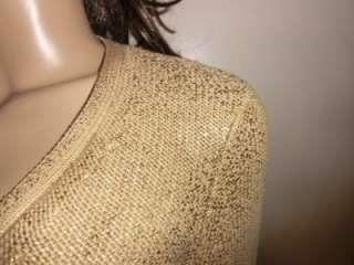   BEAUTIFUL Sweater Cardigan SILK COTTON Medium Womens Designer  