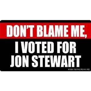 Voted For Jon Stewart Sticker Automotive