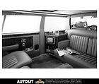 1986 Rolls Royce Silver Spur Limousine Interior Factory Photo