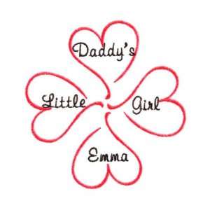  Daddys Little Girl Burp Cloth   Personalized Baby