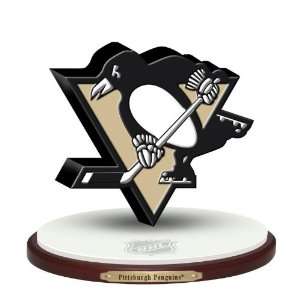  PITTSBURGH PENGUINS Team Logo 4 Tall 3D COLLECTIBLE (with Team 