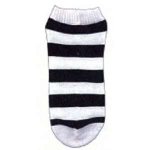  Black and White Striped Ankle Socks Goth Gothic Toys 