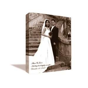  Personalized 18 X 24 Wedding Photo To Canvas Art Sepia 