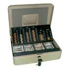 MMF Industries TIERED CASH BOX WITH BILL WEIGHTS, 12 IN, CAM KEY LOCK 