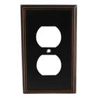 Cosmas 65049 Oil Rubbed Bronze Single Duplex Outlet Wall Plate [65049 