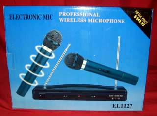 PROFESSIONAL DUAL WIRELESS MICROPHONE SYSTEM EL1127  