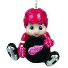   NHL Detroit Red Wings Little Guy Hockey Player Christmas Ornaments