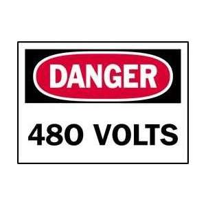 Danger Label,480 Volt(s),pk 5   BRADY  Industrial 