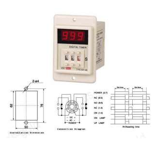 DC 12V Power ON Delay Timer Time Relay 1 999 Seconds  