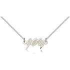 EE Sterling Silver Joy Letters Word Pendant Necklace