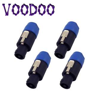VOODOO 4 Each 4 Pole Speakon Compatible Connectors / Plugs QTY 4 