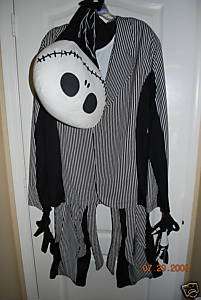 NEW Disney Jack Skellington Costume Skeleton Adult M  