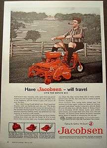 1959 Jacobsen Putting Greens riding lawn mower Estate 24 vintage ad 