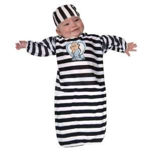  Baby Convict Bunting Costume Size Newborn to 9 Months 