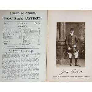   1916 Antique Portrait Mr Jerry Rohan Muskerry Hounds