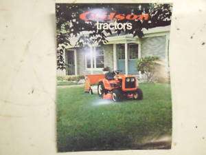 Gilson Lawn Tractors Sales Brochure from 1975 Classic  
