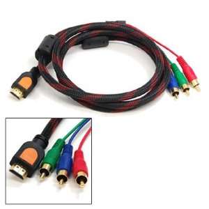    1.5m Gold plated Hdmi to RGB Cable 3 Wire Cord Electronics