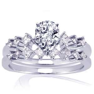  1.25 Ct Pear Shaped Diamond Engagement Wedding Rings Kite 